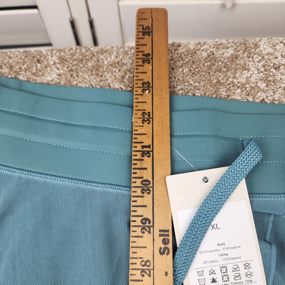 Halara Women XL Mesh High Waisted Drawstring Midi Skort Dusty Blue Activewear - Picture 5 of 7